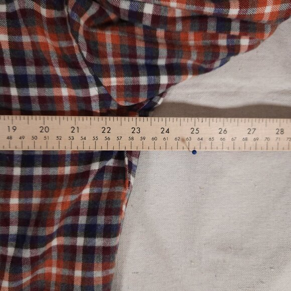 Stenstroms Flannel Button Shirt Mens XL Long Sleeve Plaid Fitted Body Soft - Picture 4 of 12